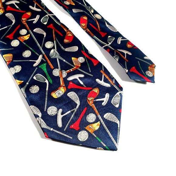 Utopia Golf Mens Necktie Tie Designer Accessory Work Office Dad Gift - Picture 2 of 5